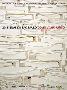 Cartaz da 27a Bienal de So Paulo - Como viver junto, curadoria de Lisette Lagnado em 2006