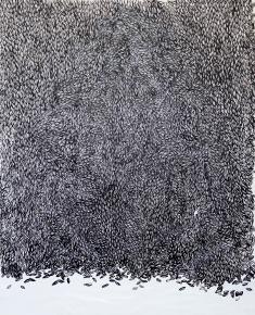 -s-titulo(sementes 1) acrilica sobre tela  140x110cm 2012